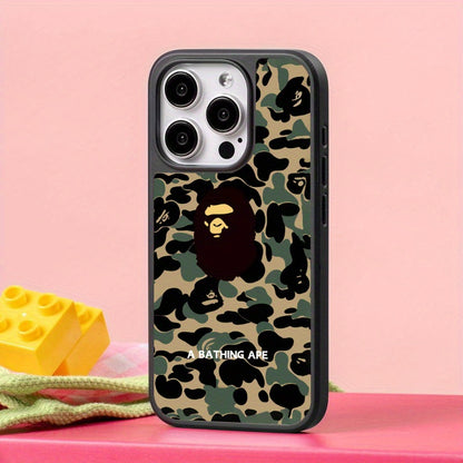 Camouflage Ape for Man Durable, Shock-Absorbing, and Trendy Protection - for iPhone 16, 15, 14, 13, 12, Plus, Pro, Max, Perfect Birthday Gift for Friends