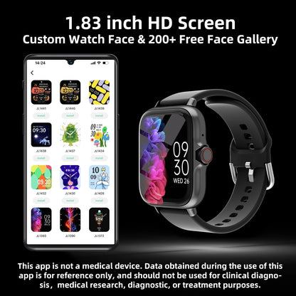 Waterproof Smart Watch with Message Answer Call Sleep Monitoring Sports Pedometer Alerts For iPhone Android