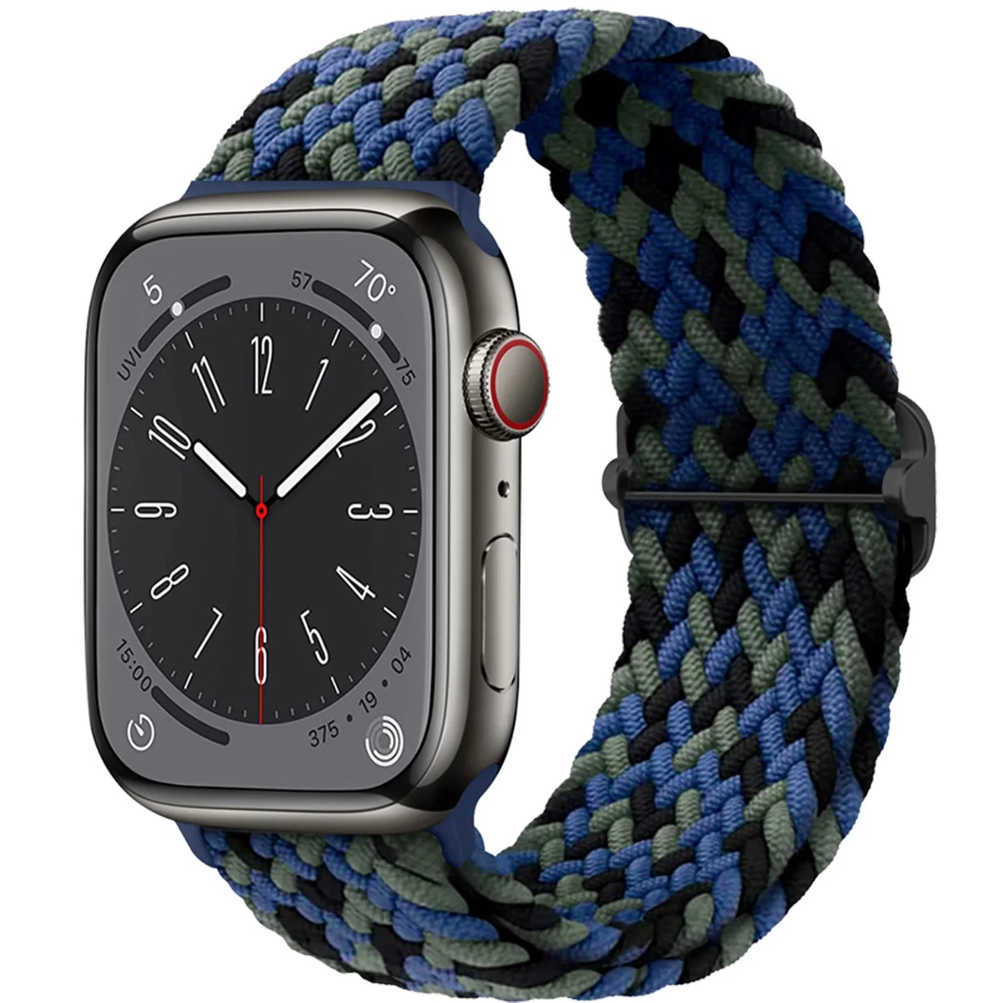 Braided Solo loop for Apple Watch band 44mm 45mm 49mm 42mm 40mm 41mm Elastic bracelet correa Series 9 8 7 6 5 4 SE Ultra Strap