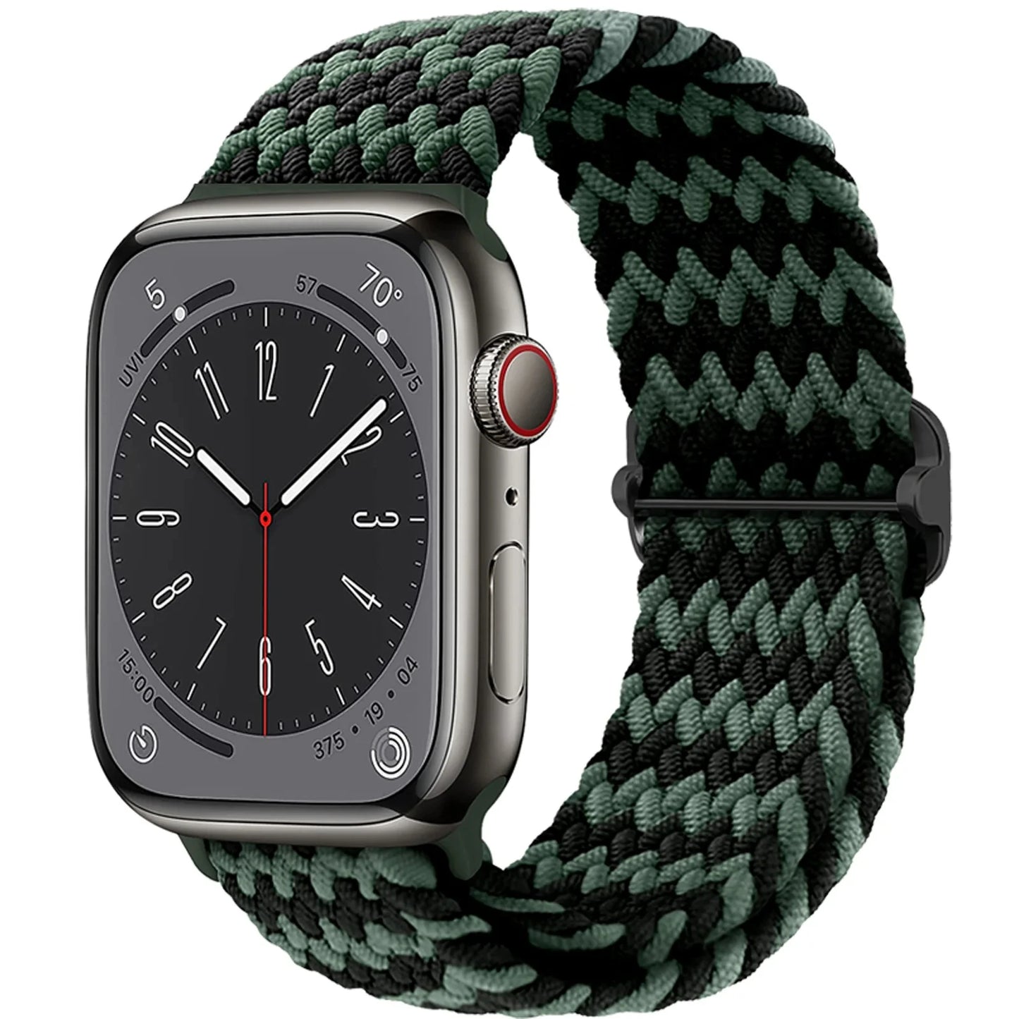 Braided Solo loop for Apple Watch band 44mm 45mm 49mm 42mm 40mm 41mm Elastic bracelet correa Series 9 8 7 6 5 4 SE Ultra Strap