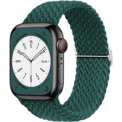 Braided Solo loop for Apple Watch band 44mm 45mm 49mm 42mm 40mm 41mm Elastic bracelet correa Series 9 8 7 6 5 4 SE Ultra Strap