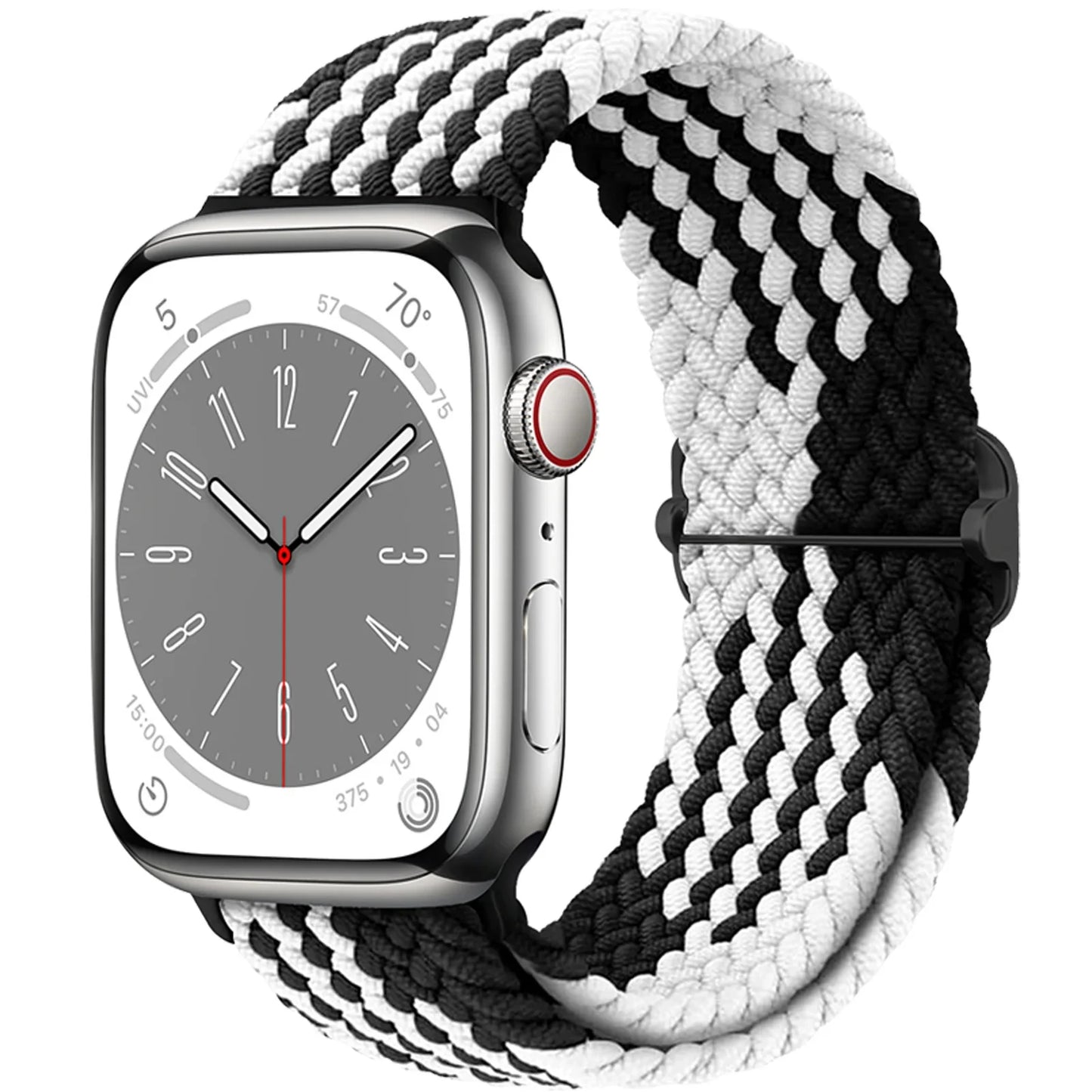 Braided Solo loop for Apple Watch band 44mm 45mm 49mm 42mm 40mm 41mm Elastic bracelet correa Series 9 8 7 6 5 4 SE Ultra Strap