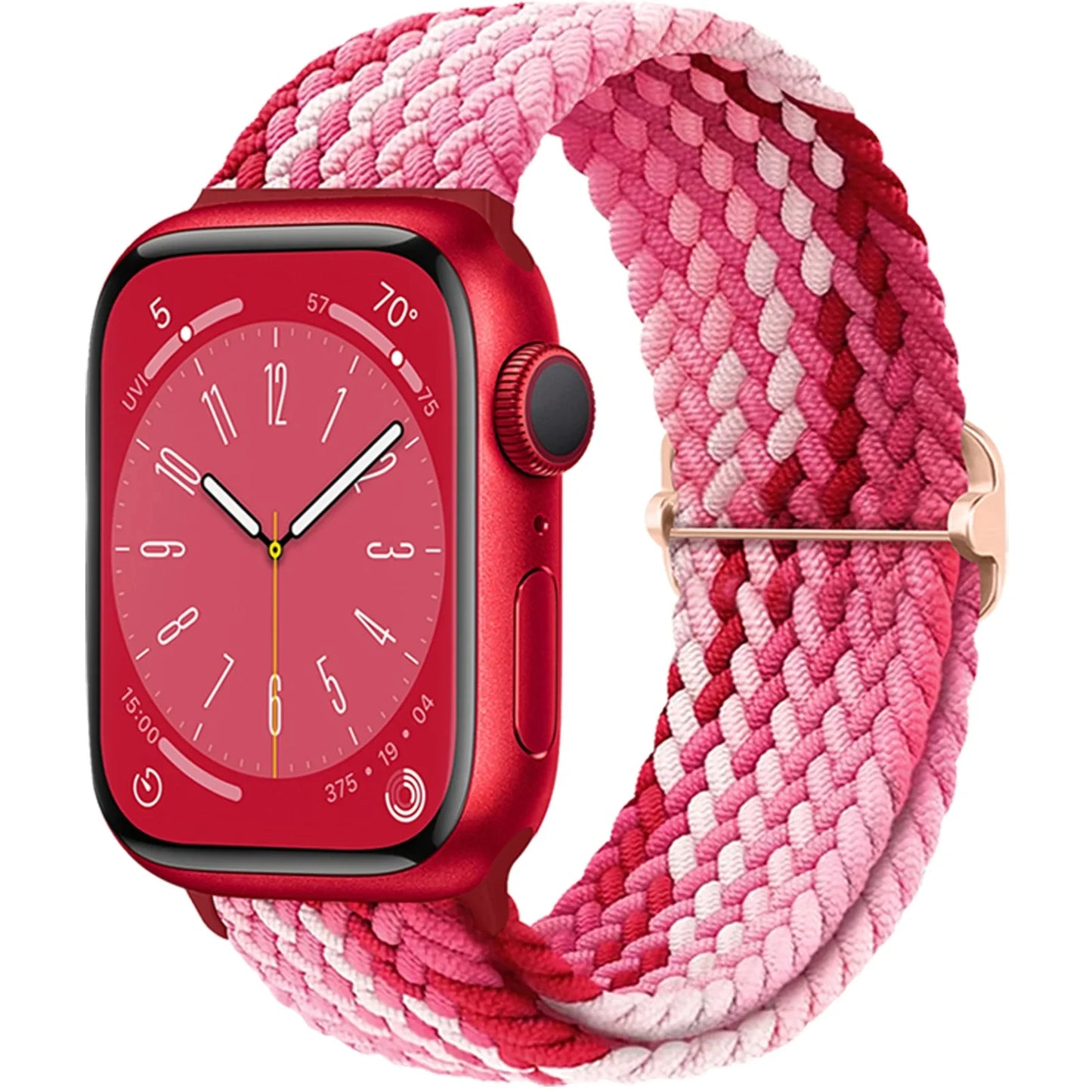 Braided Solo loop for Apple Watch band 44mm 45mm 49mm 42mm 40mm 41mm Elastic bracelet correa Series 9 8 7 6 5 4 SE Ultra Strap