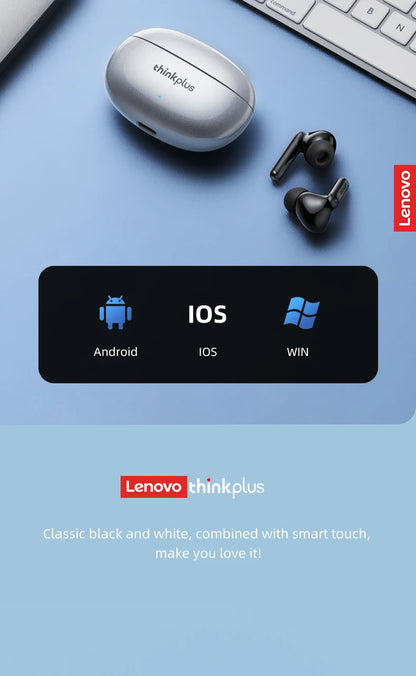 Lenovo Thinkplus XT88 in Ear Bluetooth Earphones with Dual Microphones, Stereo Noise Reduction, Bass HIFI Touch Earphones