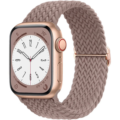 Braided Solo loop for Apple Watch band 44mm 45mm 49mm 42mm 40mm 41mm Elastic bracelet correa Series 9 8 7 6 5 4 SE Ultra Strap