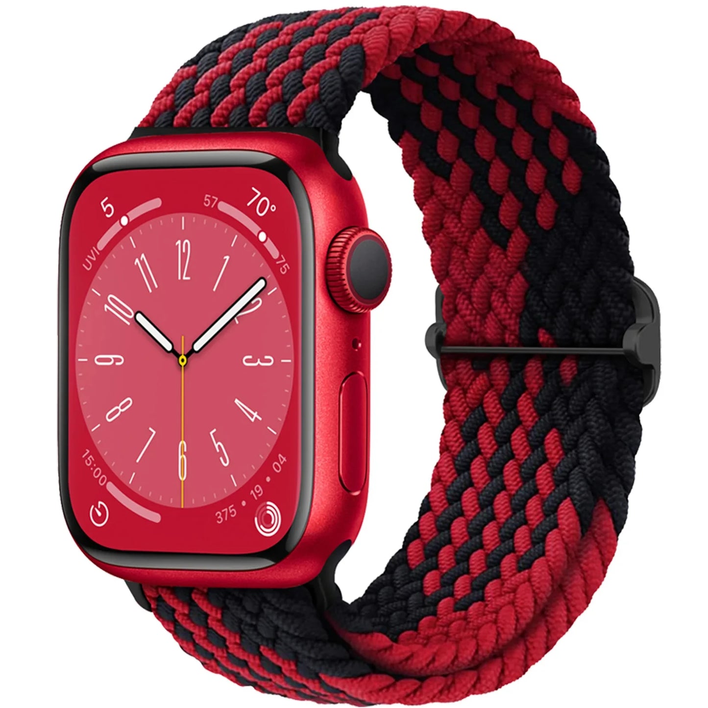 Braided Solo loop for Apple Watch band 44mm 45mm 49mm 42mm 40mm 41mm Elastic bracelet correa Series 9 8 7 6 5 4 SE Ultra Strap