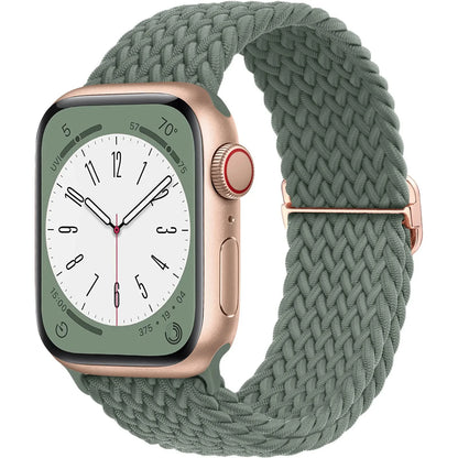 Braided Solo loop for Apple Watch band 44mm 45mm 49mm 42mm 40mm 41mm Elastic bracelet correa Series 9 8 7 6 5 4 SE Ultra Strap