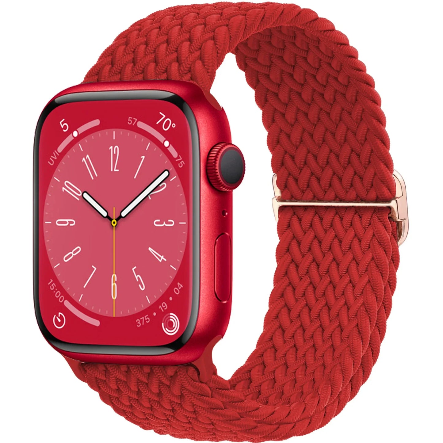 Braided Solo loop for Apple Watch band 44mm 45mm 49mm 42mm 40mm 41mm Elastic bracelet correa Series 9 8 7 6 5 4 SE Ultra Strap