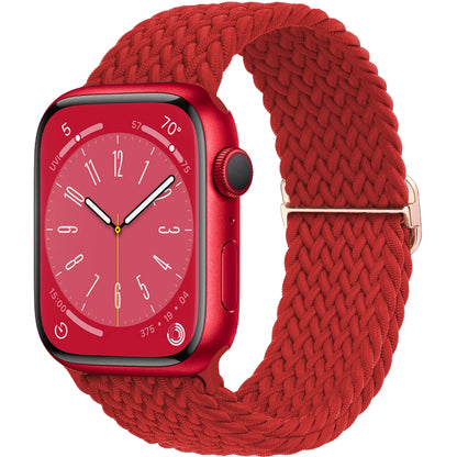 Braided Solo loop for Apple Watch band 44mm 45mm 49mm 42mm 40mm 41mm Elastic bracelet correa Series 9 8 7 6 5 4 SE Ultra Strap