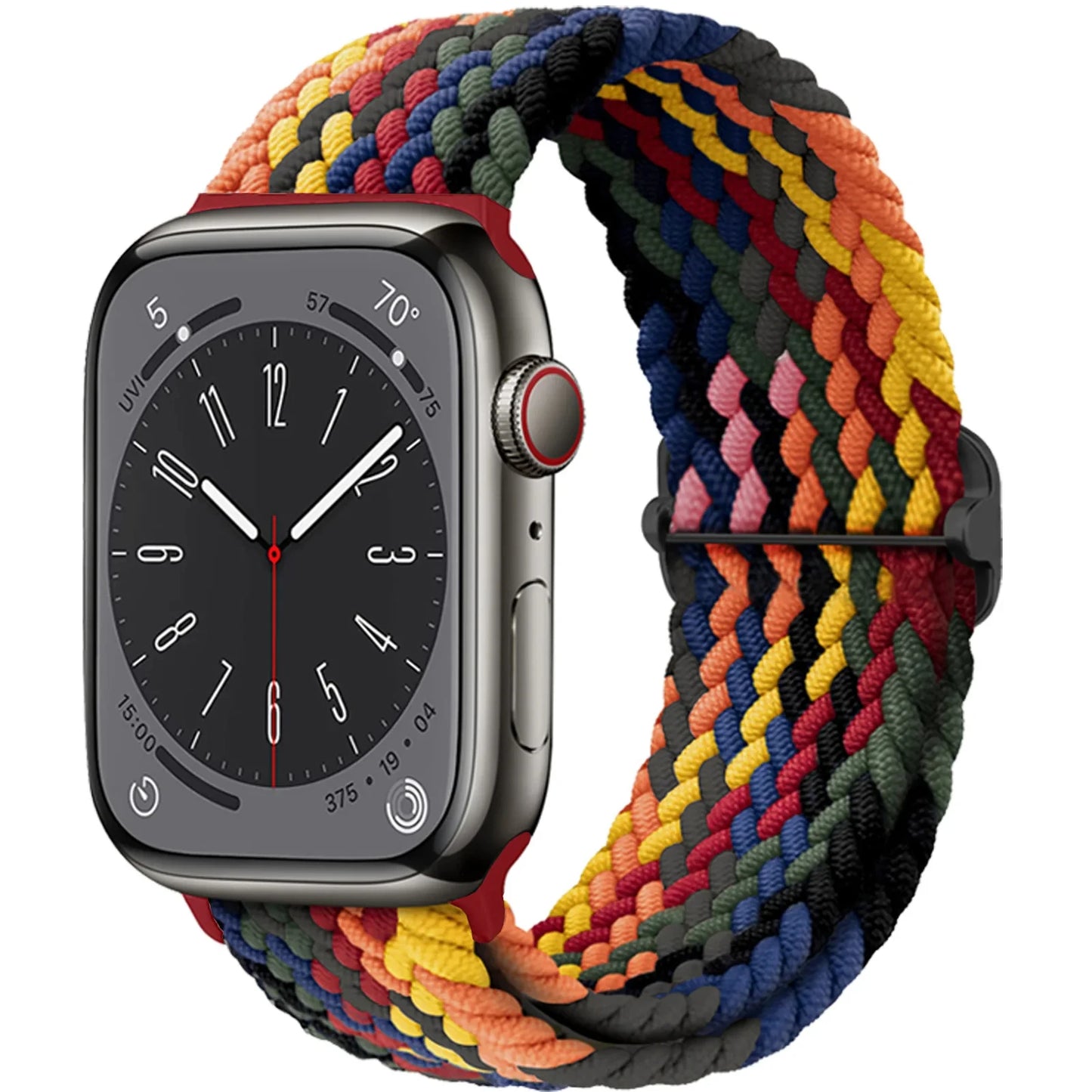 Braided Solo loop for Apple Watch band 44mm 45mm 49mm 42mm 40mm 41mm Elastic bracelet correa Series 9 8 7 6 5 4 SE Ultra Strap