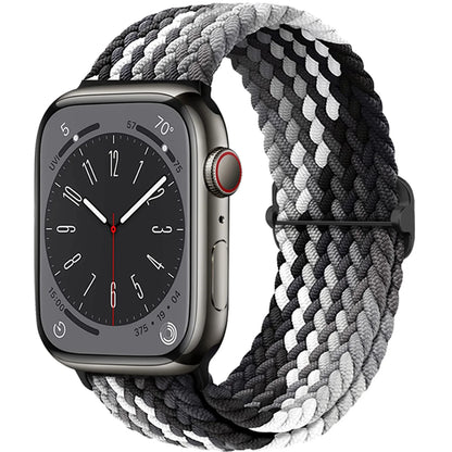 Braided Solo loop for Apple Watch band 44mm 45mm 49mm 42mm 40mm 41mm Elastic bracelet correa Series 9 8 7 6 5 4 SE Ultra Strap