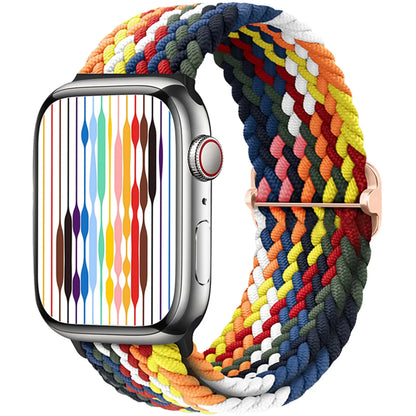 Braided Solo loop for Apple Watch band 44mm 45mm 49mm 42mm 40mm 41mm Elastic bracelet correa Series 9 8 7 6 5 4 SE Ultra Strap