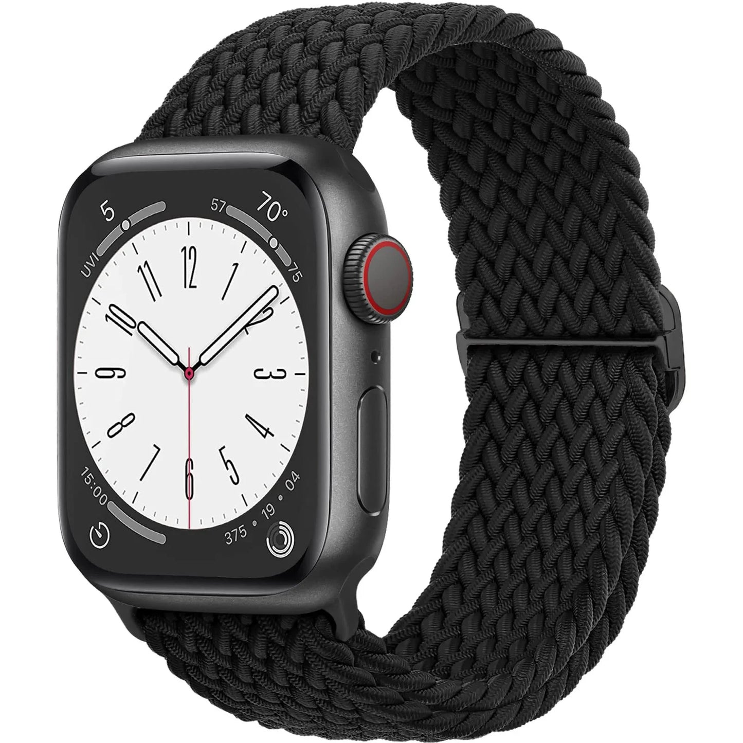 Braided Solo loop for Apple Watch band 44mm 45mm 49mm 42mm 40mm 41mm Elastic bracelet correa Series 9 8 7 6 5 4 SE Ultra Strap