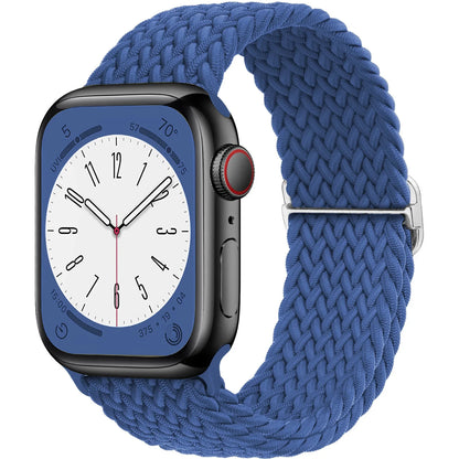 Braided Solo loop for Apple Watch band 44mm 45mm 49mm 42mm 40mm 41mm Elastic bracelet correa Series 9 8 7 6 5 4 SE Ultra Strap