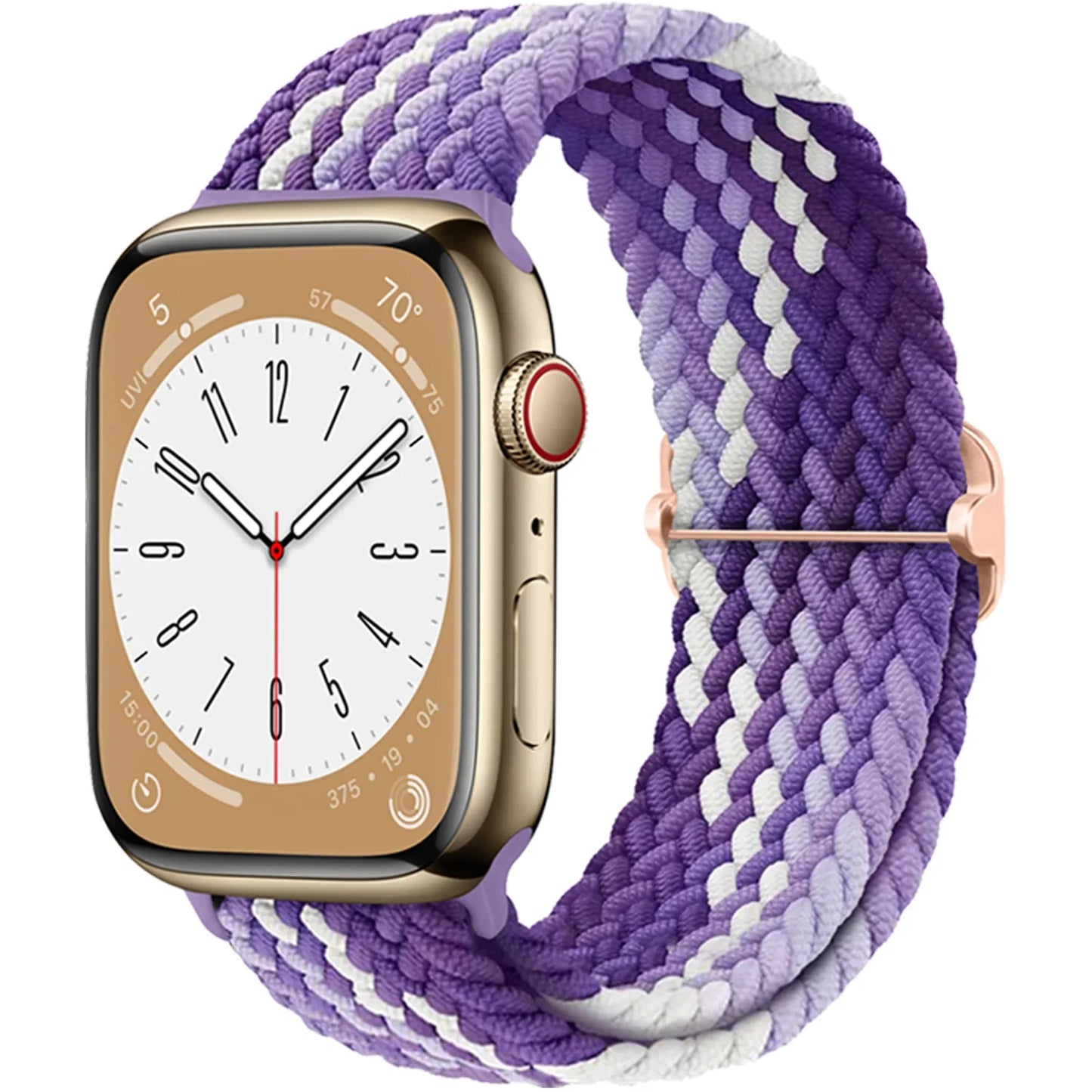 Braided Solo loop for Apple Watch band 44mm 45mm 49mm 42mm 40mm 41mm Elastic bracelet correa Series 9 8 7 6 5 4 SE Ultra Strap