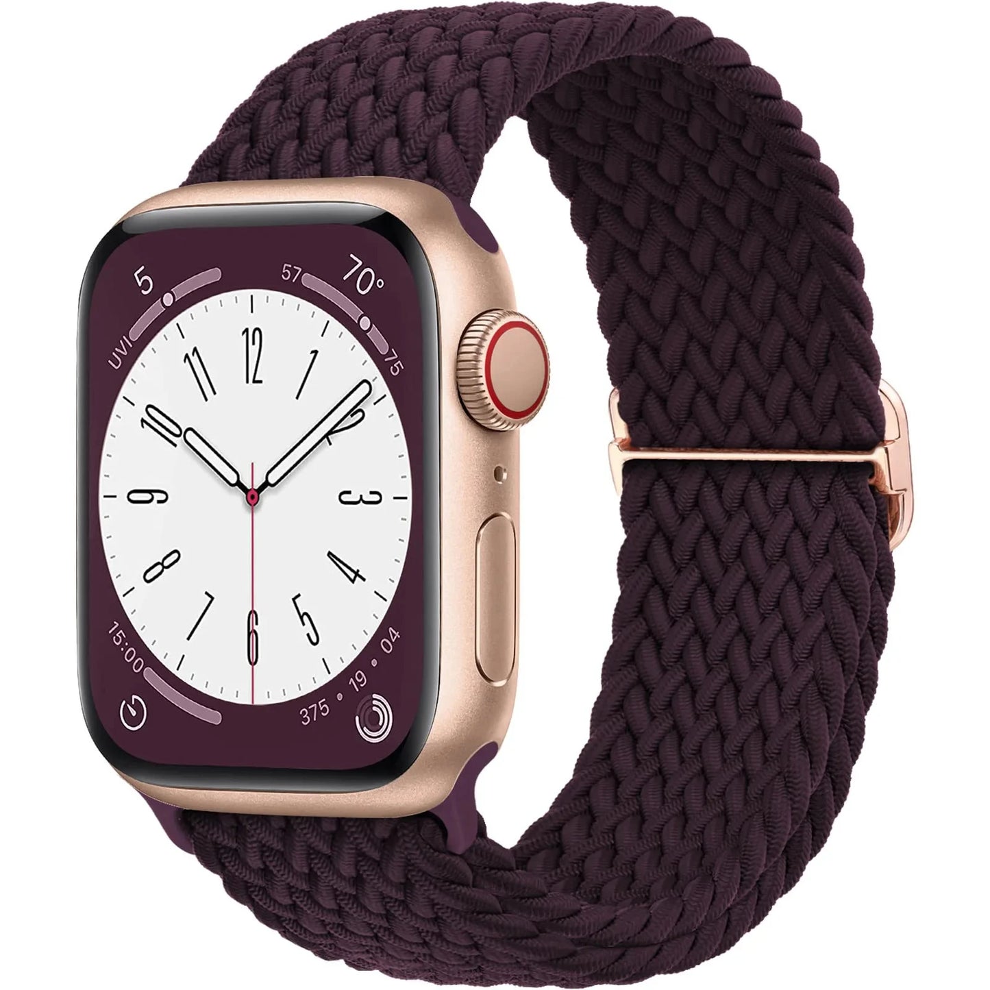 Braided Solo loop for Apple Watch band 44mm 45mm 49mm 42mm 40mm 41mm Elastic bracelet correa Series 9 8 7 6 5 4 SE Ultra Strap