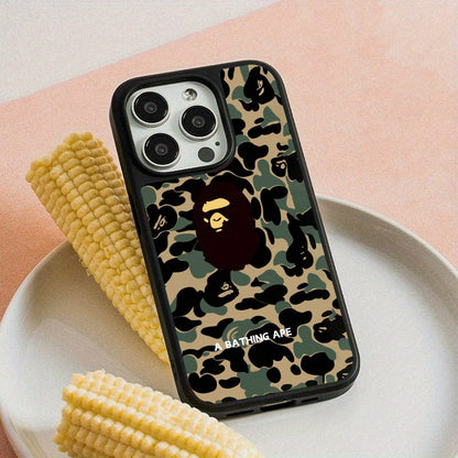 Camouflage Ape for Man Durable, Shock-Absorbing, and Trendy Protection - for iPhone 16, 15, 14, 13, 12, Plus, Pro, Max, Perfect Birthday Gift for Friends